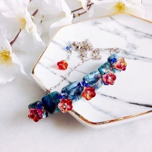 🌺Artisan Hibiscus Floral Bead Necklace🌺